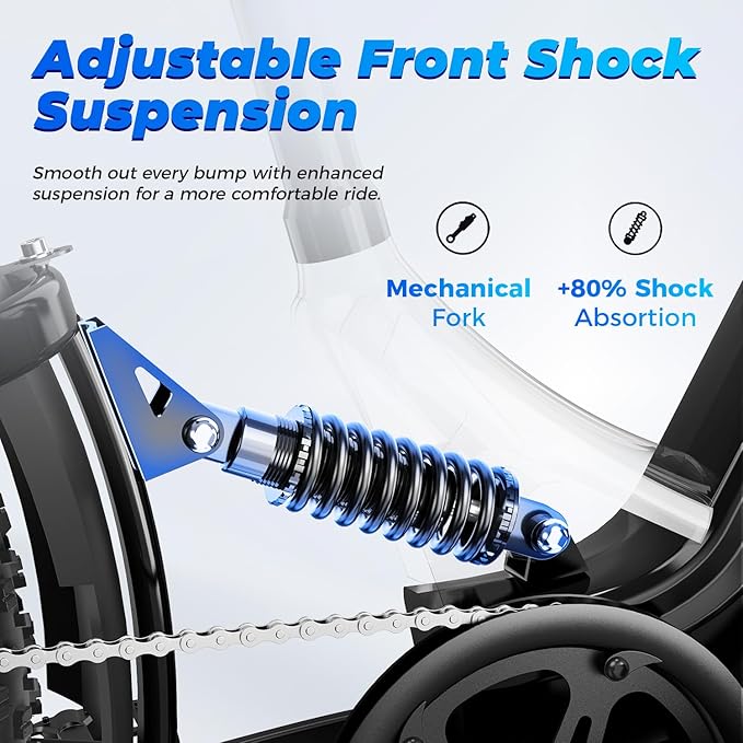 M1 Pro Electric Bike, 1800W Peak Motor Electric Bike for Adults, 48V 17.5Ah, 26'' x 4.0'' Fat Tire Electric Mountain Bike, Ebike with 85 Miles, 36MPH, 7 Speed 110Nm and Dual Suspension