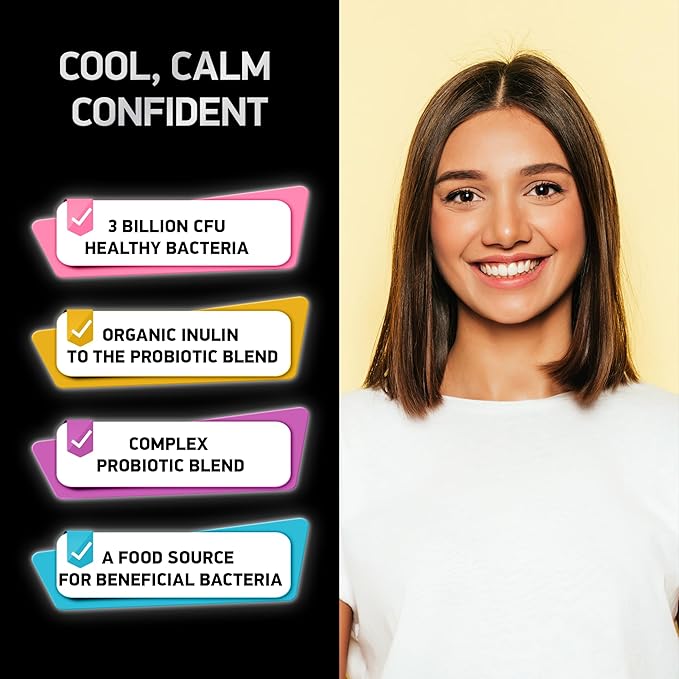 Dental Probiotics for Teeth and Gums - Lactobacillus Salivarius Probiotic and Prebiotic Blend - Best Oral Probiotic for Teeth, Gums and Bad Breath - 90 Natural Mint Tablets in Travel Tins