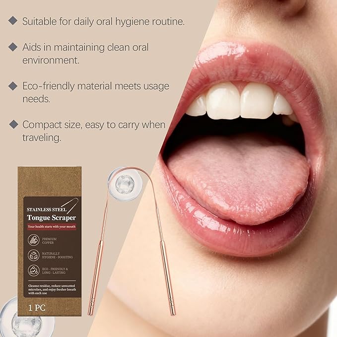 Stainless Steel Tongue Scraper,U Shape Professional Scraper | Stainless Steel Tongue Scrubber,for Women Men Travel Home Bathroom Care Hygiene Health Bad Breath