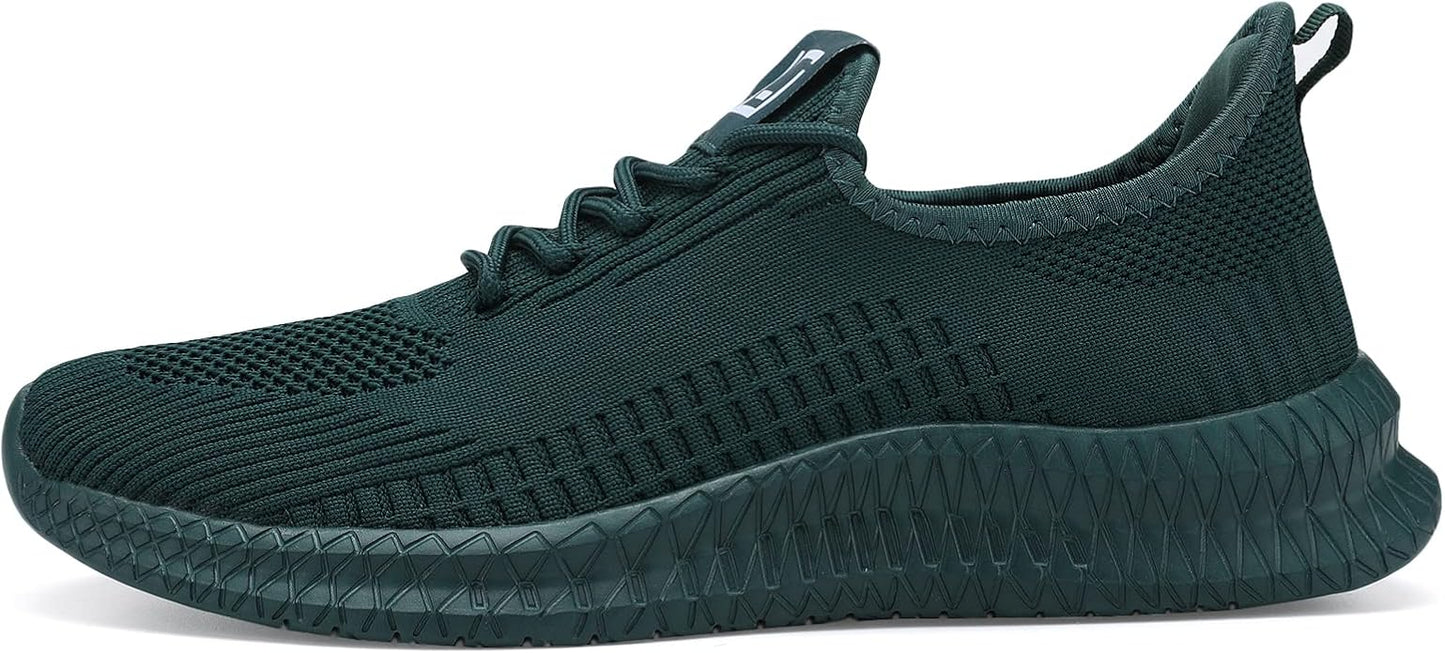 LCGJR Men's Running Shoes Ultra Lightweight Breathable Comfortable Walking Shoes Casual Fashion Sneakers Mesh Workout Shoes