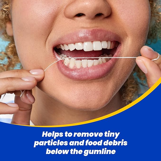 Dental Floss for Braces,Pre-Cut Strands Floss,Threaders for Bridges,Threaded Floss for Braces & Bridges,50 Counts