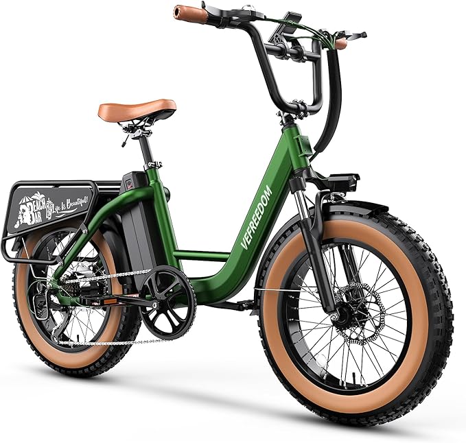 1500W Peak Motor Electric Bike for Adults Up to 80 Miles 30MPH Dirt Ebike 20" x 4 Fat Tire 48V 20Ah Removable Battery Mountain E Bike Commuter Full Suspension Bicycles for Men Women