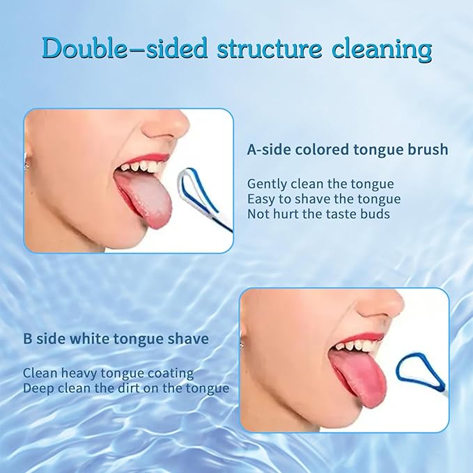 5 Pieces Tongue Scraper Cleaner for Adult & Kids, Colorful Plastic Tongue Brush Oral Care Scrapers Kits for Fresh Breath Mouth Health Cleaning Accessory