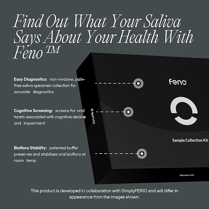 Feno Smartbrush Elite Oral Health – AI-Powered Electric Toothbrush with Personalized Mouthpiece, Foam Toothpaste (3 Tubes), Tongue Scraper, Salivary Microbiome Test & 12-Month Plus Membership