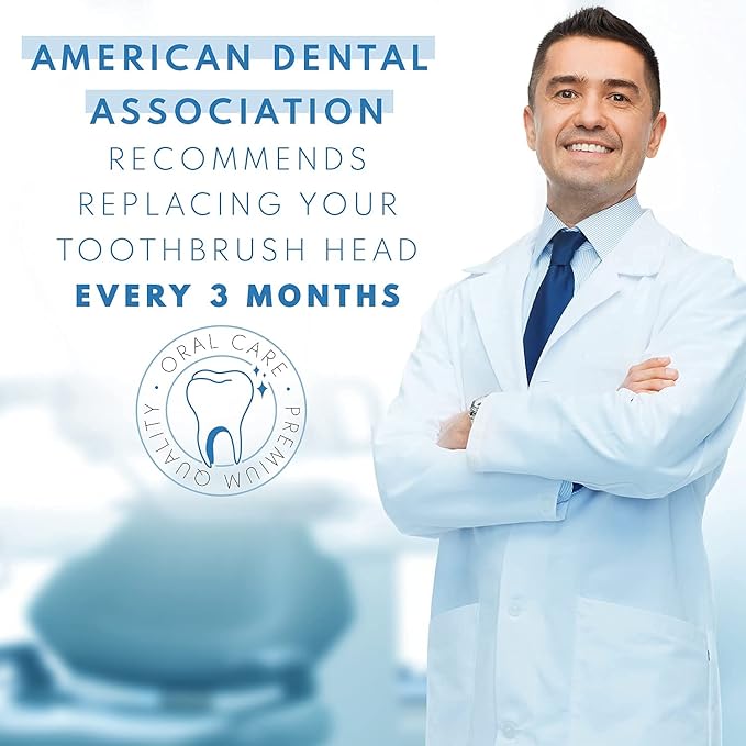 Replacement Brush Heads Compatible with Oral B Electric Toothbrush Replacement Heads Precision Brush Heads Refills for Oralb Braun Pro 1000 Sonic Clean Soft Sensitive Precision More (16 Pk)