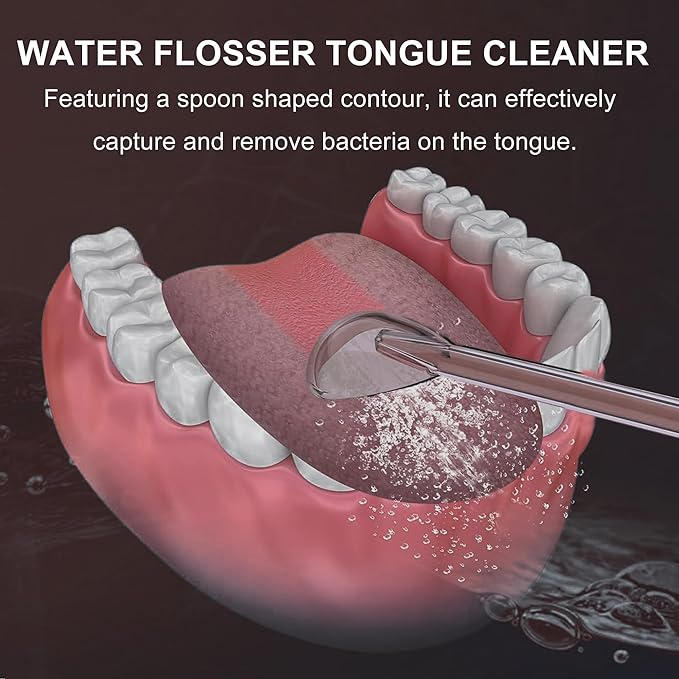 Replacement Tips for Nicwell Oralfree Water Flosser, Water Flosser Replacement Heads Oral Irrigator Jet Tip Compatible F5025/ FC159 Water Flosser（ 4 Tips Combo）