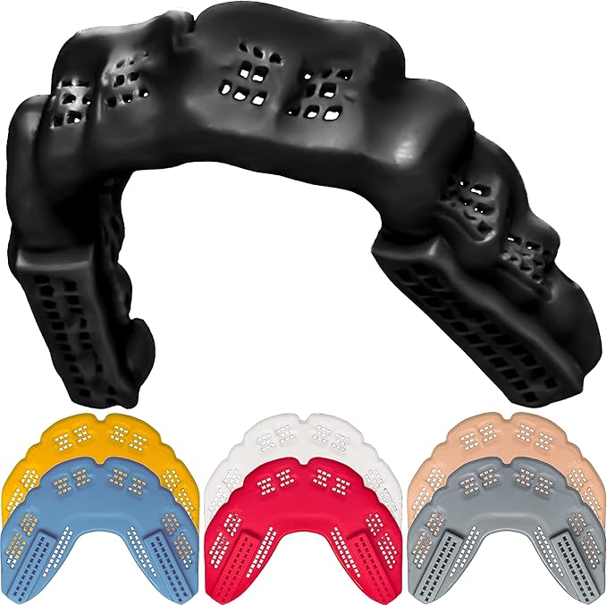 Bulletproof MMA Boxing Mouth Guard is 3X Stronger! Fighting Mouthguard Martial Arts Mouthpiece Karate Muay Thai Taekwondo Sparing Wrestling BJJ Jiu Jitsu Mouth Piece Men Women Adult Youth