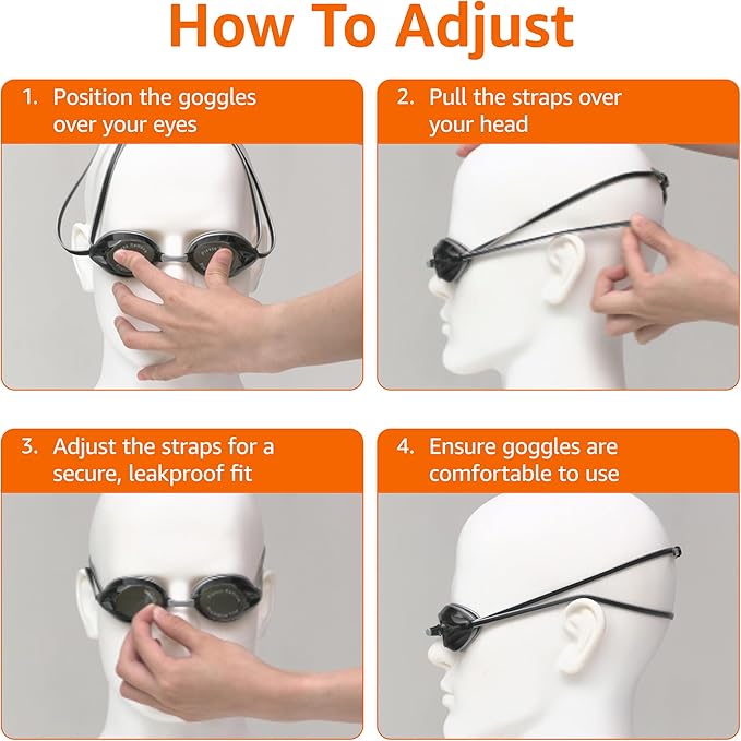 Amazon Basics Unisex Swim Goggles