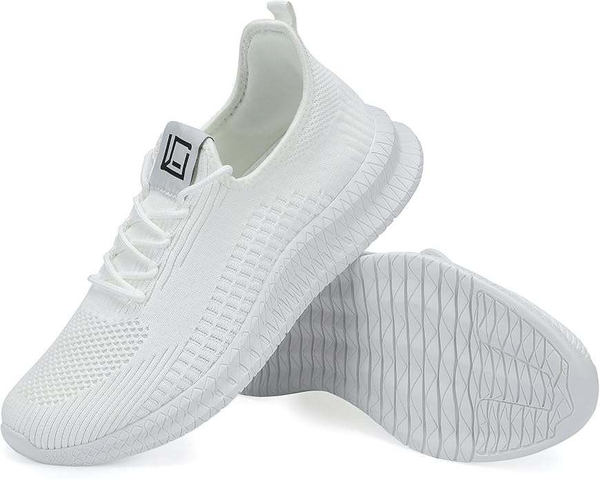 LCGJR Men's Running Shoes Ultra Lightweight Breathable Comfortable Walking Shoes Casual Fashion Sneakers Mesh Workout Shoes