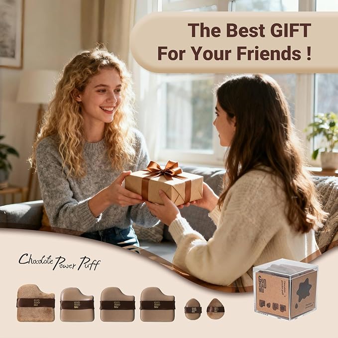 12Pcs Powder Puffs Set With 2 Cases, Makeup Powder Puff, Velour Makeup Puff, Setting Powder Puff, Reusable & Washable, Ideal For Foundation, Powder Cream, Setting, Christmas Gifts For Women