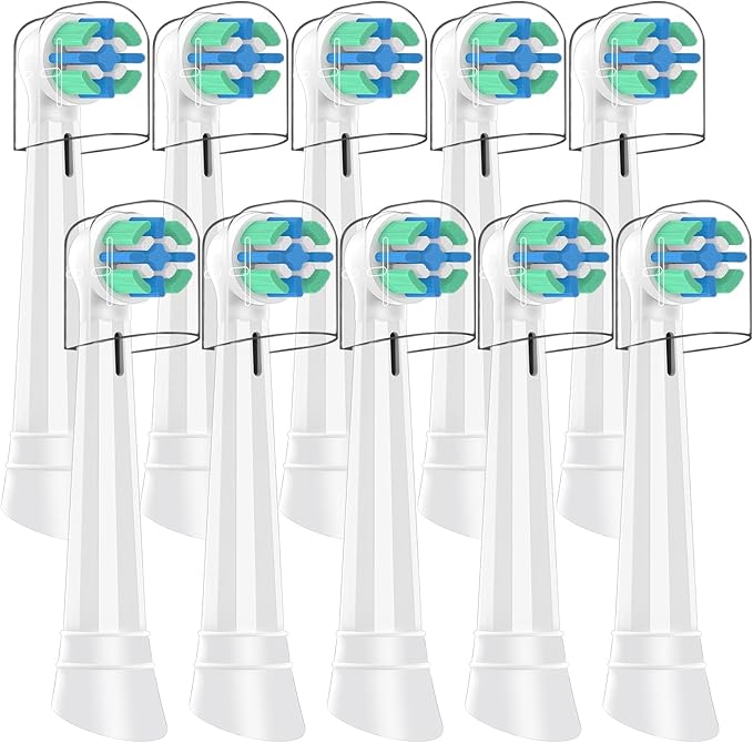 10 Pack White IO Replacement Heads Compatible with Oral b iO 2/3/4/5/6/7/8/9/10 Series Electric Toothbrush