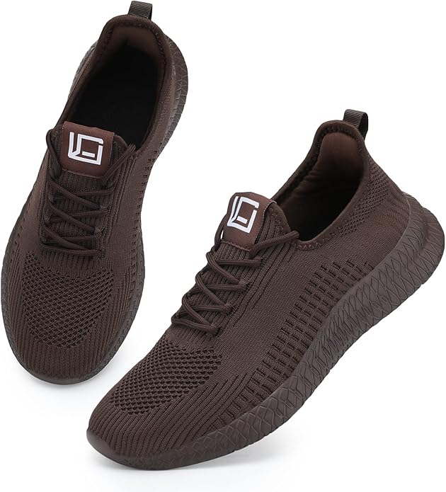 LCGJR Men's Running Shoes Ultra Lightweight Breathable Comfortable Walking Shoes Casual Fashion Sneakers Mesh Workout Shoes