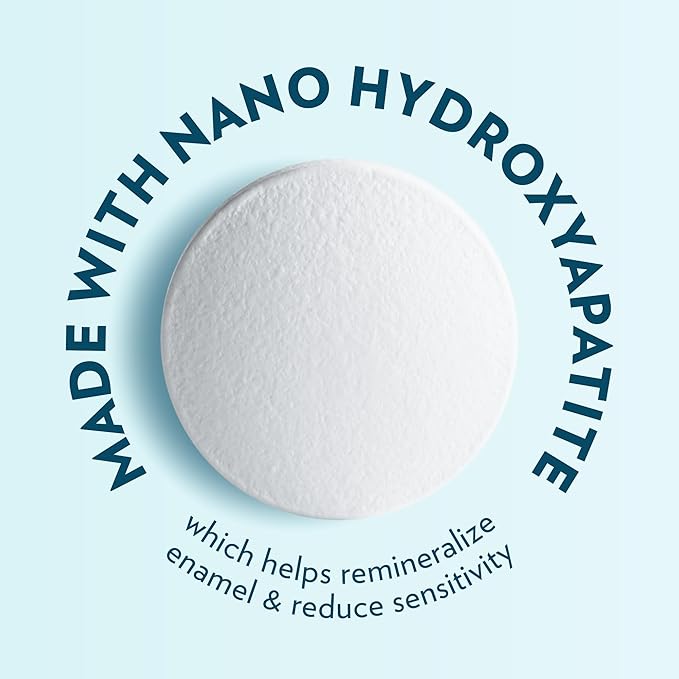 Toothpaste Tablets – Vanilla Mint | Nano Hydroxyapatite Toothpaste Tablets Chewable | Fluoride Free l 90 Tabs