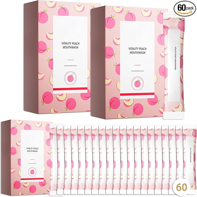 60PCS Travel Size Mouthwash,Portable Mini Mouthwash,Long-Lasting Freshness Travel Mouth Wash for Oral Care A25