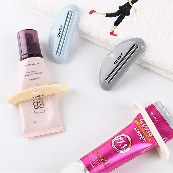 4 Pack Toothpaste Squeezers, Tube Squeezer for Toothpaste, Hand Cream, Polygel Tubes, Paint Tubes, Cosmetics