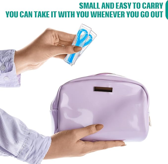 1000 Pcs Dental Floss Threaders Deep Clean Floss for Braces, Bridges, and Implants, Multifunctional Nylon Loop Design for Your Teeth, Pack of 20(Blue)