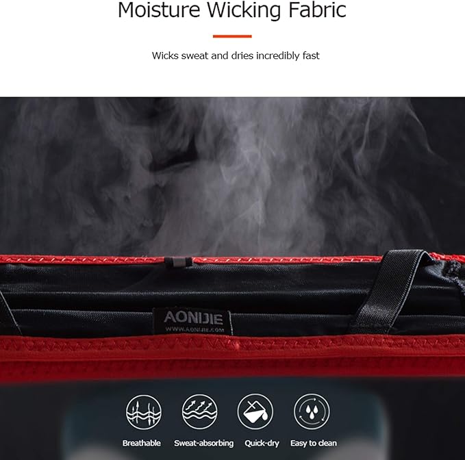 AONIJIE Hydration Belt Running Fanny Pack, with 250ml Soft Water Bottle Flask Phone Holder for Trailing Running Climbing Jogging Cycling Workout Fitness 3 Colors (Red, L/XL)