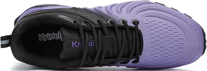 Kricely Men's Walking Shoes Breathable Lightweight Fashion Sneakers Non Slip Sport Gym Jogging Trail Running Shoes