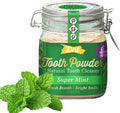 The Dirt - Remineralizing Tooth Powder, Natural Fluoride-Free Teeth Whitening Powder with Hydroxyapatite, Flouride & Gluten Free, Organic Vegan (Super Mint, 51g: 6 Month Supply)