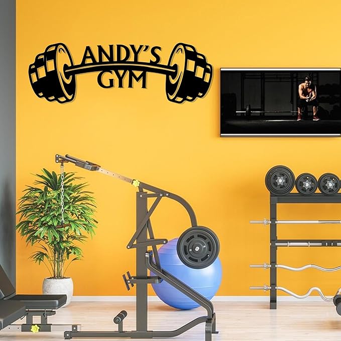 Luxury Personalized Gym Metal Sign, Custom Home Gym Sign, Home Gym Decorations, Gifts for Fitness Lovers, Workout Room Decor, Gym Signs for Home Gym, Christmas Gifts 5
