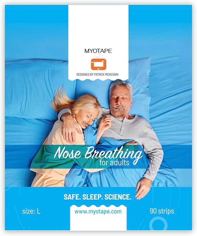 MyoTape - Sleep Tape for Adults - 90 Nights - Reduce Snoring - Improve Sleep - Promote Nasal Breathing - Men/Women/Unisex - Gentle On Skin