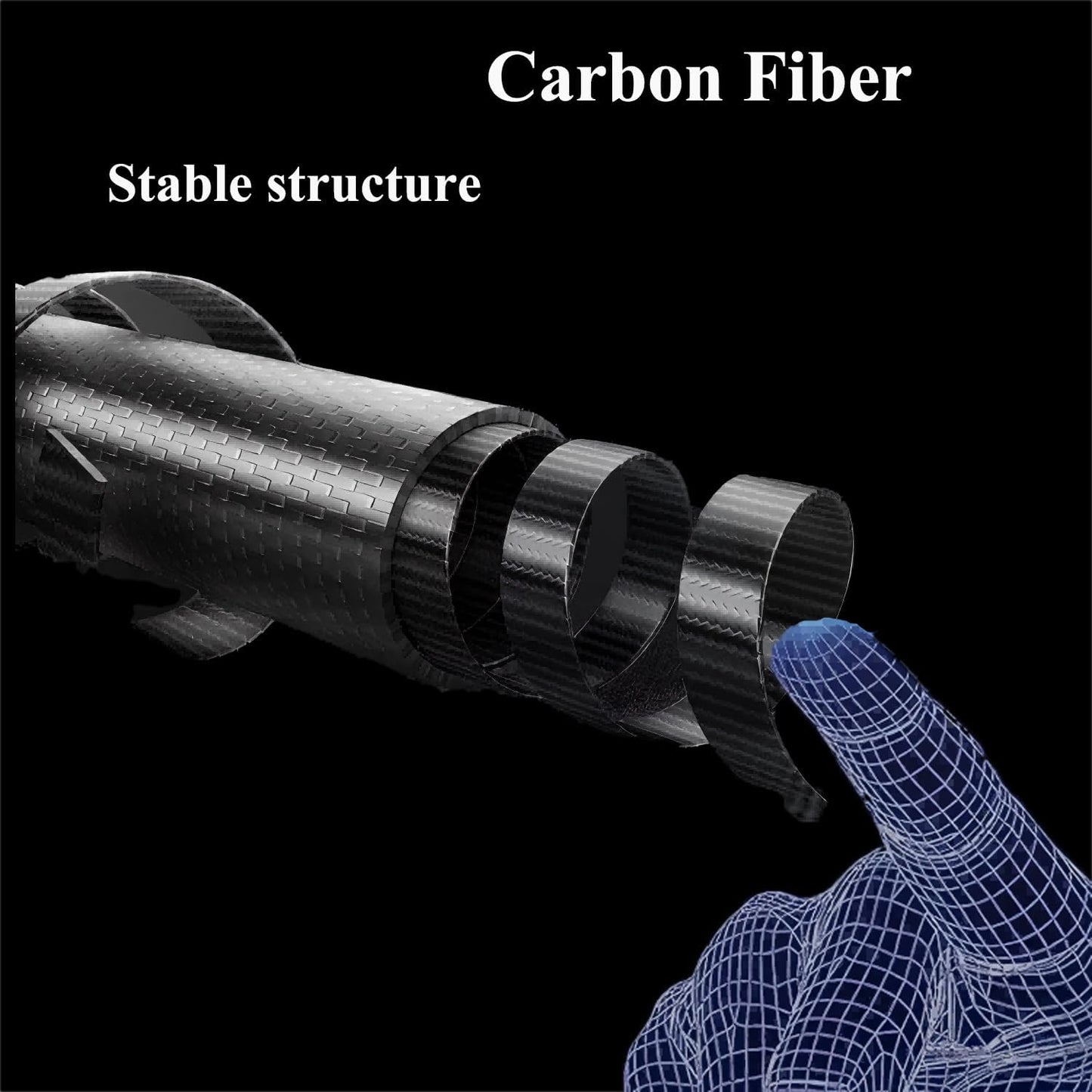 29.13" /Radial Wavy 3/8-10 3/8-11 3/8-14 Uni-Loc 5/16-18 Carbon Pool Cue Single Shaft, Low Deflection Technology, Ultra-Smooth, pro Taper, Easy to Control