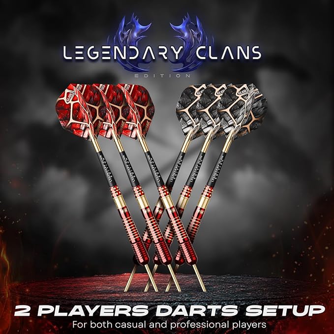 IgnatGames Premium Steel Tip Darts – 3/6/12 Pack Brass Barrels with Aluminum Shafts, 16 GlideXPro Flight Set, Tool Kit & Giftable Case