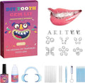 Zgxhga Tooth Gems Kit with Shiny Crystals for Teeth, DIY Teeth Gems Kit Fashionable Decoration Starter Set