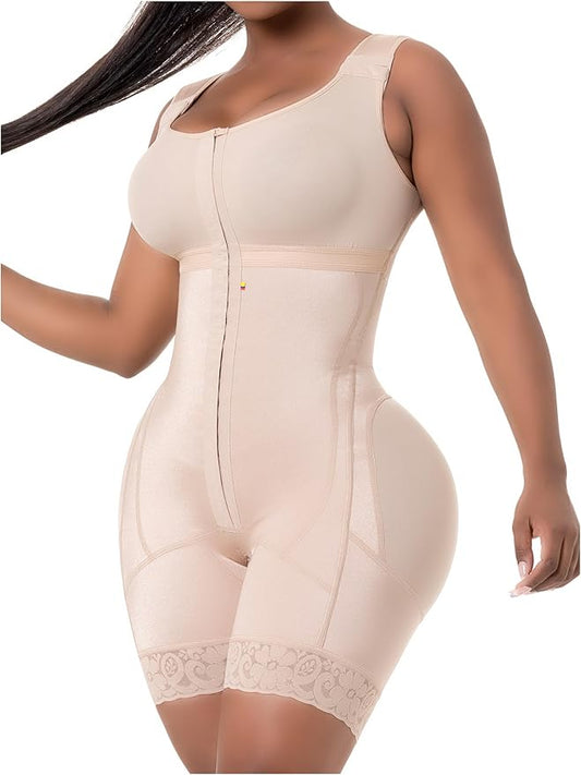 Snatched Body - Women's Stage 2 Faja Colombians with Bra Shapewear - BBL Post Surgery Garment - Reductoras Moldeadoras