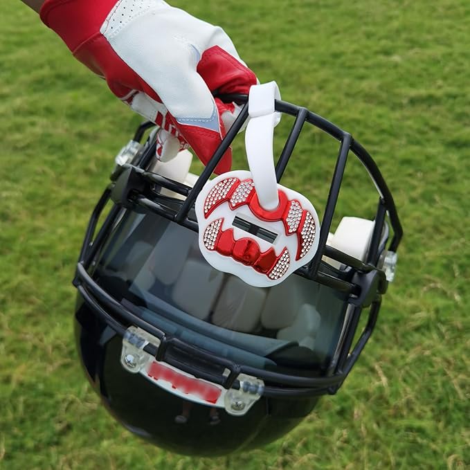 LeCool Football Mouth Guard with Connected Strap- 3D Beast Chrome Adult and Youth Mouth Guard-Mouth Piece for Sports for Maximum Air Flow and Teeth Protection