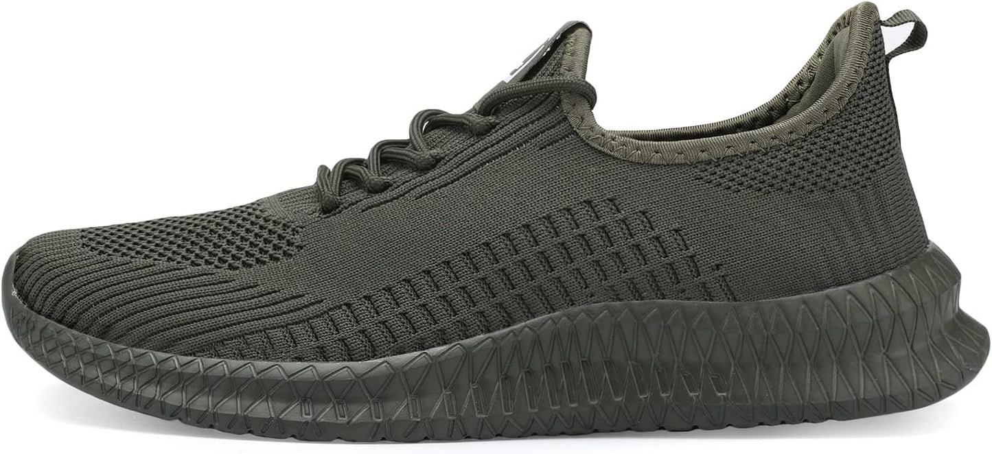 LCGJR Men's Running Shoes Ultra Lightweight Breathable Comfortable Walking Shoes Casual Fashion Sneakers Mesh Workout Shoes