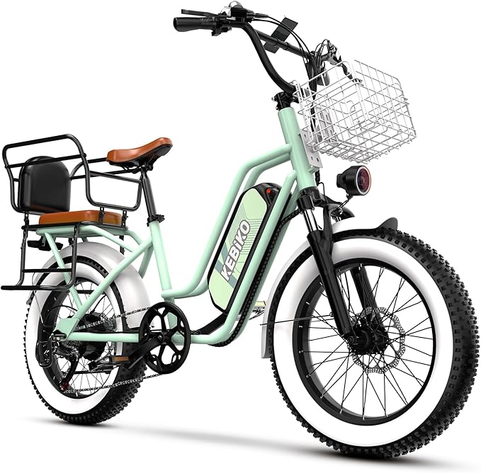 1500W Electric Bike for Adults,48V 20/60Ah Removable Battery Max Range 80Miles & 30MPH Electric Bicycle,20''×4" Fat Tire Ebike,Adult Electric Bicycles for Commute Beach Snow,E-Bike UL Certified