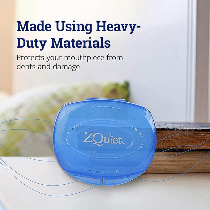 ZQUIET Premium Storage Case for ZQuiet Anti-Snoring Mouthpiece (Device NOT Included) – Durable, Protective, Ventilated, and Convenient for Everyday Storage and Travel