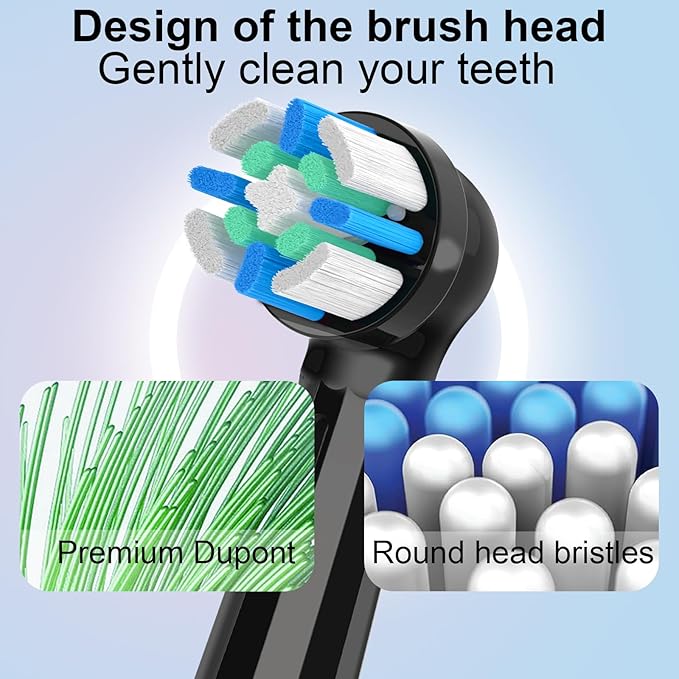 10PACK Replacement Heads Compatible with Oral B iO 3 4 5 6 7 8 9 10 Series Electric Toothbrush,Toothbrush Heads Compatible with Oral B iO Replacement Heads, Medium Bristles for Effective Cleaning