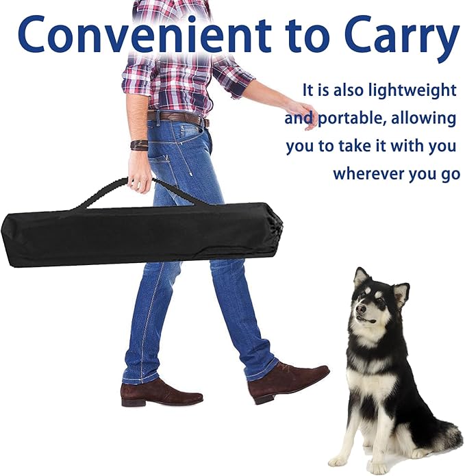 4 Sets Pets Agility Training Equipment, Adjustable Dog Hoop, Dog Jump, Weave Poles and Pause Box，with Independent Packaging(4 Sets)