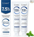 Set 2-Pack Hydroxyapatite Toothpaste for Teeth Remineralization, Enamel Repair, Sensitivity Relief & Whitening Fluoride-Free, Deep Cleaning Care, Fresh Breath