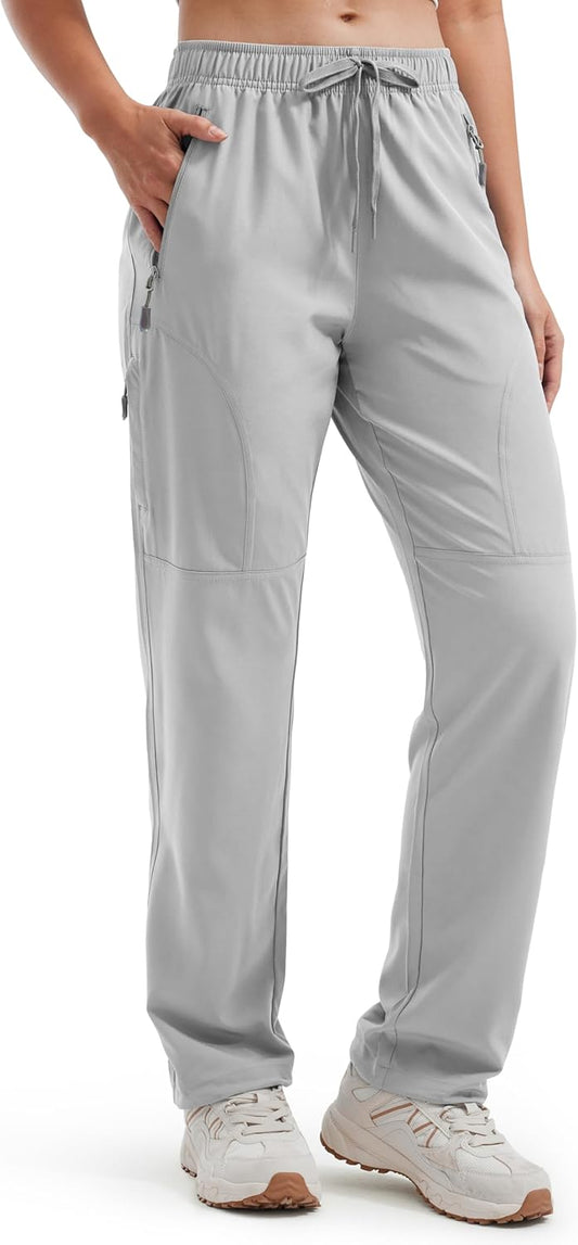 Libin Women's Hiking Pants Lightweight Quick Dry Cargo Pants Casual Safari Work Travel Clothes Petite/Regular/Tall