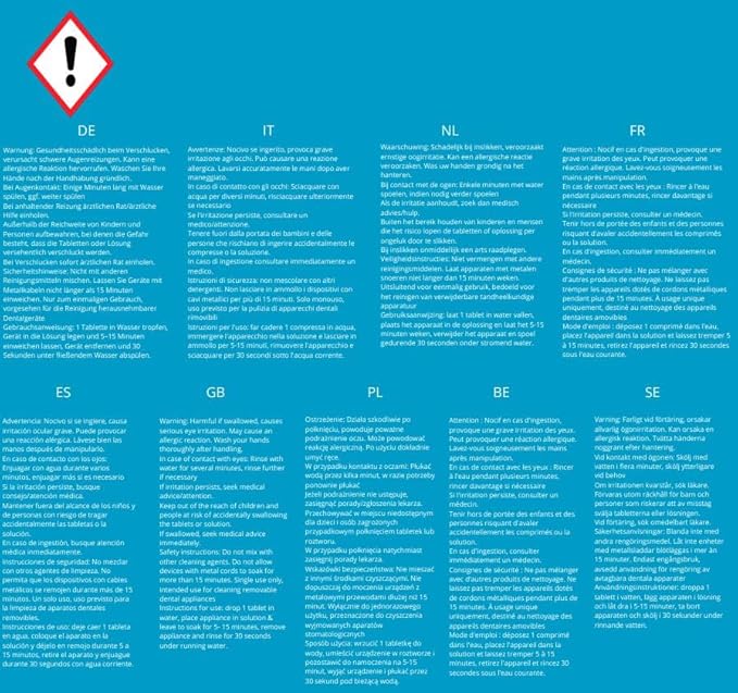 Retainer Cleaner Tablets - 120 Tablets 4 Month Retainer Fresh - Retainer Cleaning Tablets, Mouth Guard Cleaner, Denture Cleaner, Aligner Cleaner, Brite Retainer Tablets