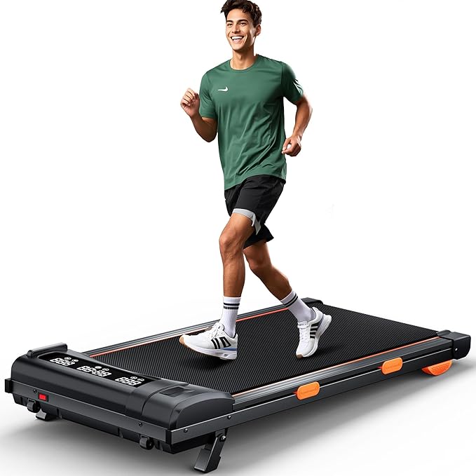 340lb Capacity Walking Pad Treadmill with 12% Incline, Big LED Display Under Desk Treadmill Support Full Manual/3-Preset Countdown/App Mode, Portable Treadmills for Small Spaces