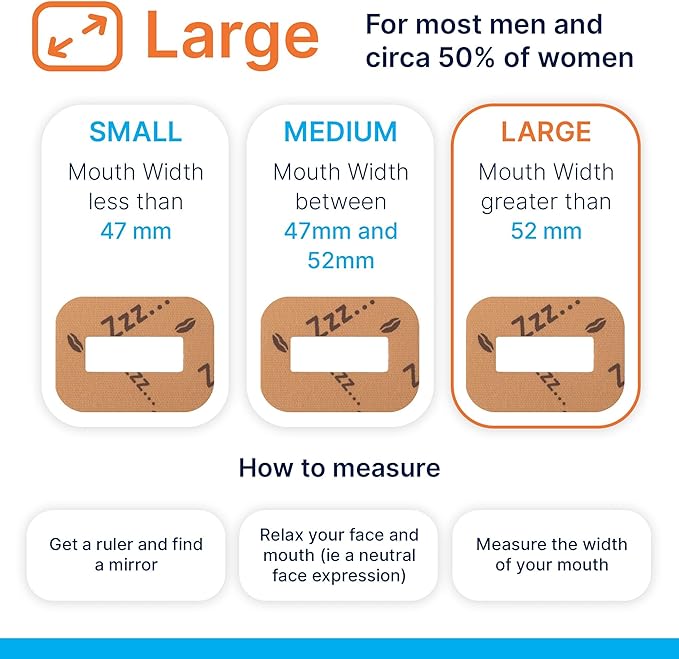 MyoTape - Sleep Tape for Adults - 90 Nights - Reduce Snoring - Improve Sleep - Promote Nasal Breathing - Men/Women/Unisex - Gentle On Skin