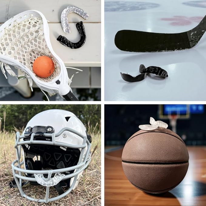 Zero-G Sports Mouthguard 2-Pack, Clear - Adult Size - Dental Grade Custom Fit - Basketball, Football, Soccer, Baseball, Hockey, Lacrosse, Teeth Grinding