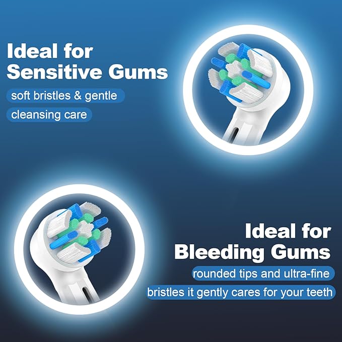 10 PCS IO Replacement Heads Compatible with Oral B IO 2/3/4/5/6/7/8/9/10/Deep Clean Series Electric Toothbrush, Brush Heads Compatible with Oral B IO for Teeth Cleaning (White)