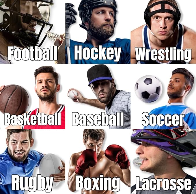 Zero-G Sports Mouthguard 2-Pack, Black - Adult Size - Dental Grade Custom fit - for Basketball, Football, Soccer, Baseball, Hockey, Lacrosse, Wrestling and Teeth Grinding