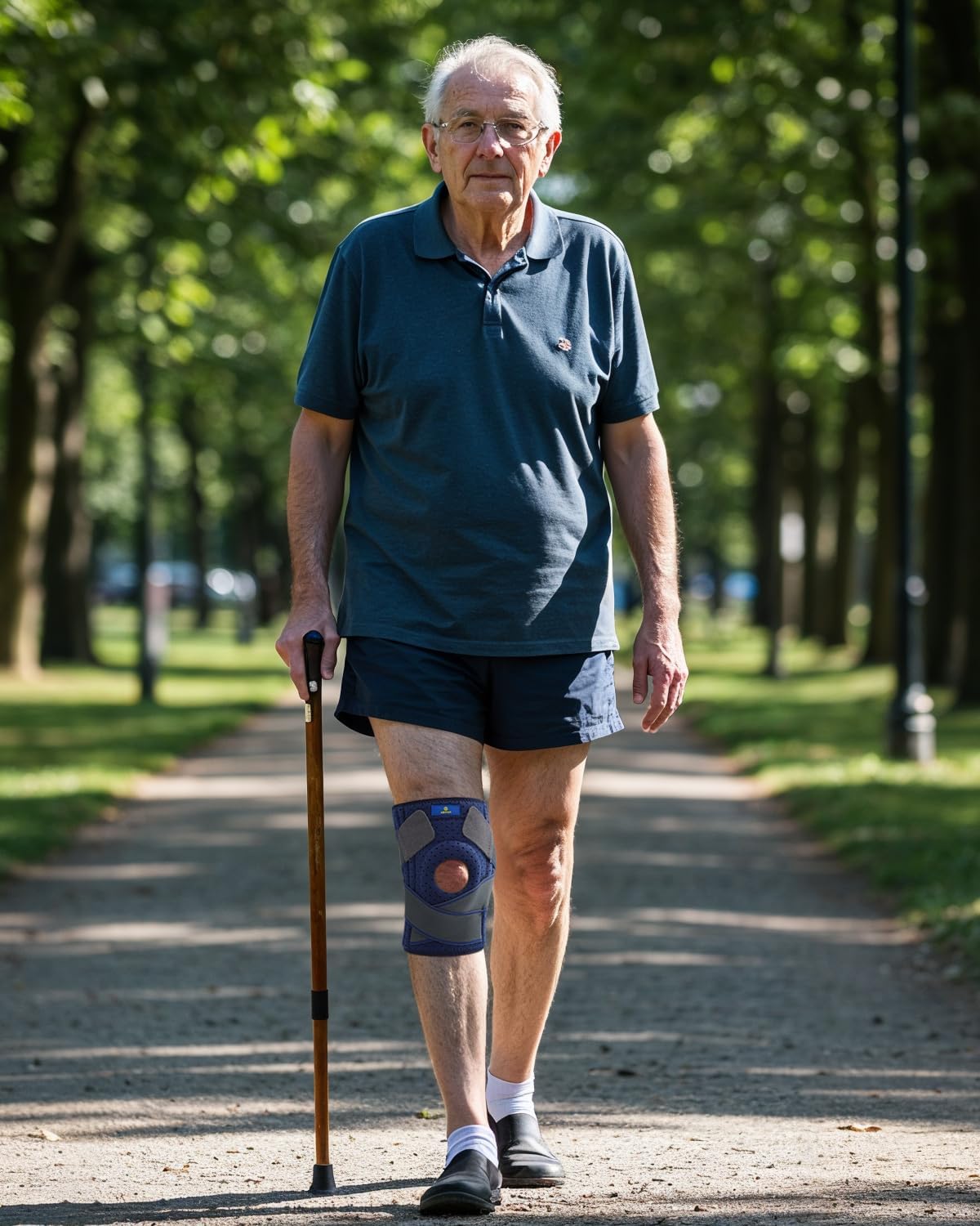 ABYON Knee Brace for Men & Women Meniscus Tear, Plus Size Knee Support with Dual Side Stabilizers & Crossed Compression Straps for Knee Pain Relief, ACL, Arthritis and Post-Surgery Recovery - Please Check How To Size Video