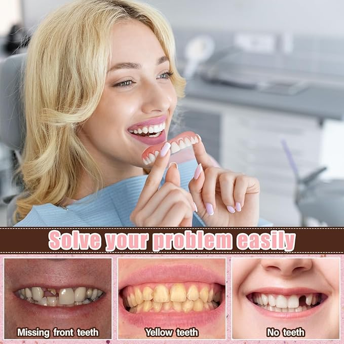 Veneers Teeth for Women and Men, Tooth Replacement Kit, Nature and Comfortable