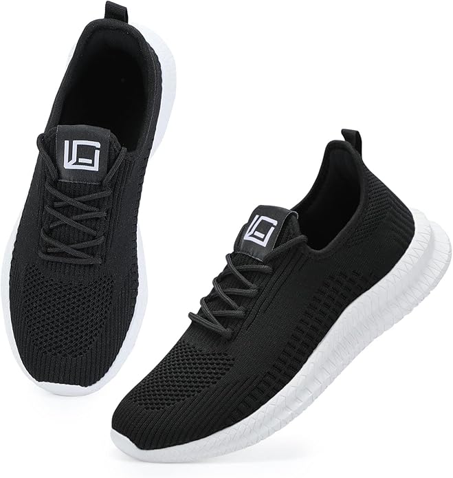 LCGJR Men's Running Shoes Ultra Lightweight Breathable Comfortable Walking Shoes Casual Fashion Sneakers Mesh Workout Shoes