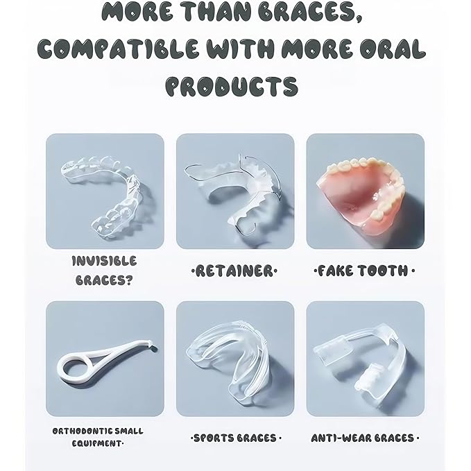 Three Modes Denture Cleaner Machine for Invisalign Cleaner,50kHz Ultrasonic Retainer Cleaner Machine,200ML Mouth Guard Cleaner,For Dentures,Mouth Guards,Braces,Aligners,Toothbrush,Jewelry