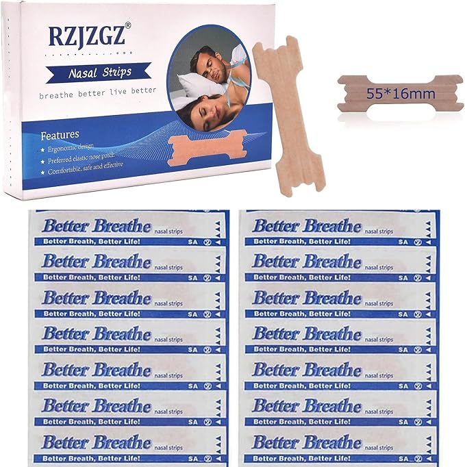 RZJZGZ Medium Breathe Improve Nasal Strips to Reduce Snoring Works Instantly to Improve Sleep, Relieve Nasal Congestion Due to Colds & Allergies (110 Pack)