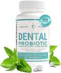 Dental Probiotic, 30 Sugar Free Chewable Tablets, Mint Flavor - Vegan Supplements w/BLIS K12 & M18 - Boosts Oral Health - Fights Bad Breath (Halitosis), Tooth Decay, Strep Throat