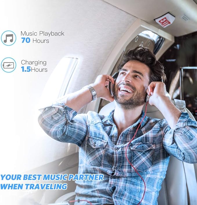 AGPTEK A02S 16GB MP3 Player, 70 Hours Playback Lossless Sound Music Player, Supports up to 128GB, Black